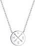 Elli Halskette Kompass Traveler Reise Trend 925er Sterling Silber