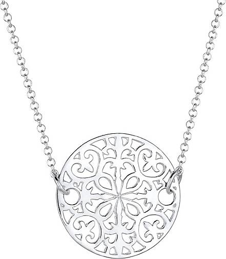 Elli Halskette Ornament Münze 925 Sterling Silber