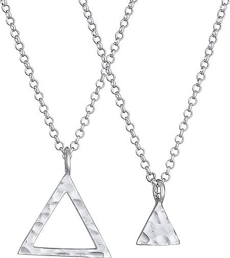 Elli Halskette Partnerkette Dreieck Triangel Geo Style 925 Silber in silber  bestellen - 96907101