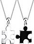 Elli Halskette Partnerketten Puzzle Zirkonia 925 Sterling Silber