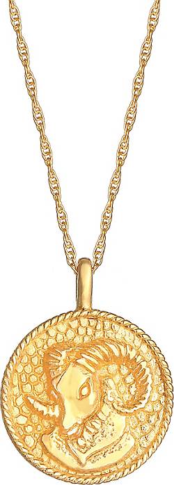 Halskette Widder 925 Silber bestellen Elli Sternzeichen 93187301 in Münze - gold