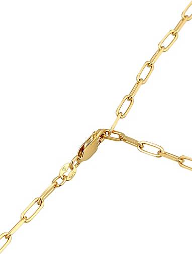 925 97140401 Halskette Y-Kette - Grob Glieder Silber bestellen gold Oval Basic in Elli