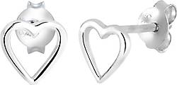 Elli Ohrringe Herz Basic Liebe Filigran Hochwertig 925 Silber Elli Ohrringe Herz Basic Liebe Filigran Hochwertig 925 Silber