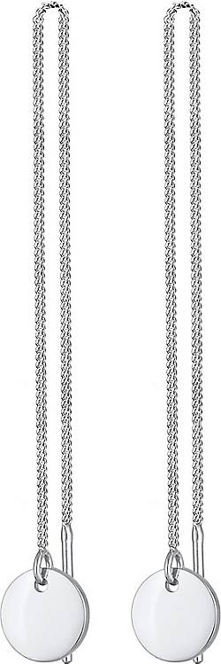 Elli Ohrringe Ohhänger Plättchen Kreis Durchzieher 925 Silber Elli Ohrringe Ohhänger Plättchen Kreis Durchzieher 925 Silber