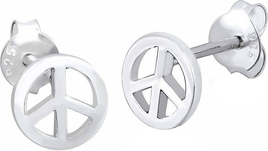 Elli Ohrringe Peace Zeichen Boho Symbol Hippie 925 Silber