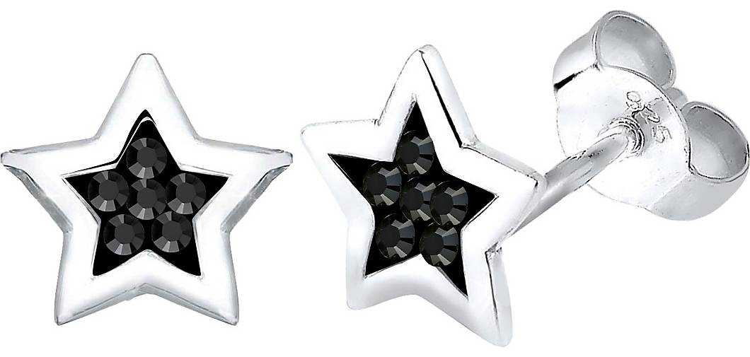 Elli Ohrringe Stern Kristalle Astro Trend 925 Silber