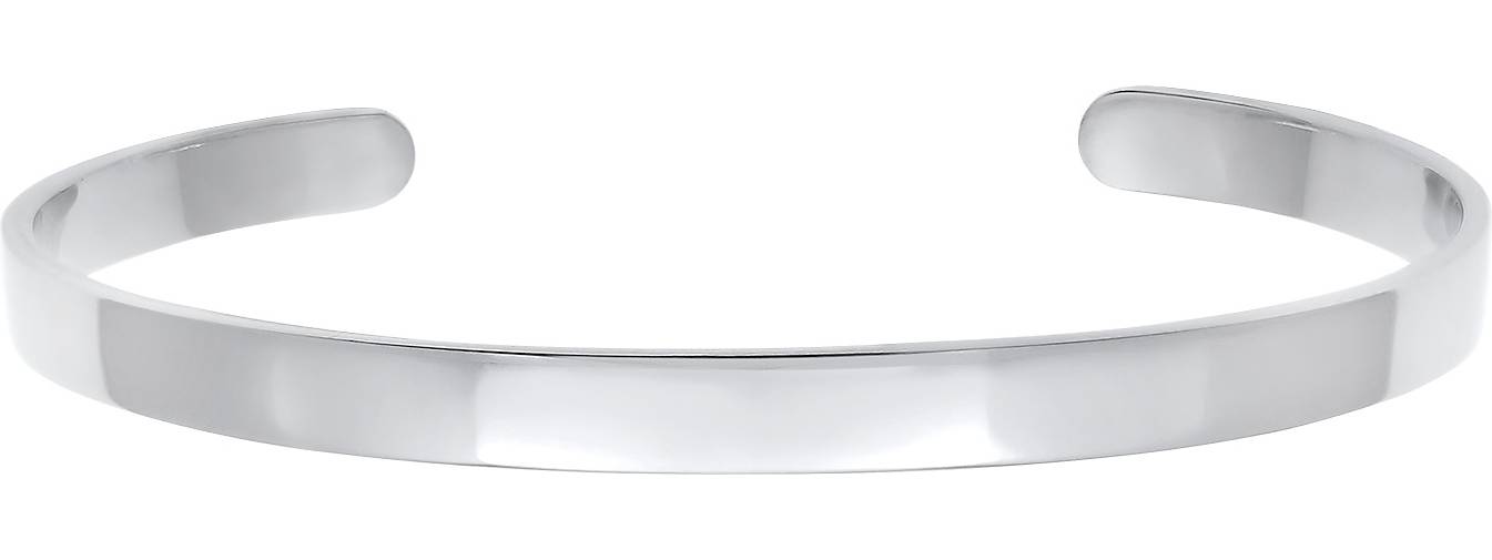 Elli PREMIUM Armband Armreif Offen Glänzend Verstellbar 925 Silber