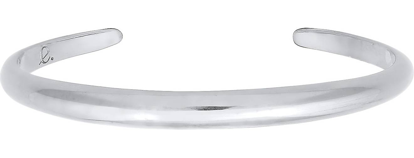 Armband bestellen Silber Rund Offen Unisex silber in 925 Armreif PREMIUM Glänzend 73145701 - Elli