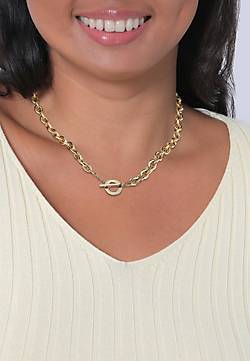 Elli PREMIUM Halskette Ankerkette Grob Glieder Unisex 925 Silber rhodiniert  in gold bestellen - 79742501