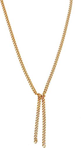 Elli PREMIUM gold Y-Kette 925 Halskette Basic bestellen Breite Silber Look in 92871302 Panzer - Knoten