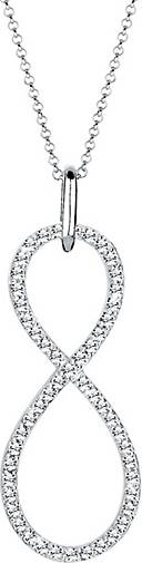 Elli PREMIUM Halskette Infinity Kristalle Endless 925 Silber