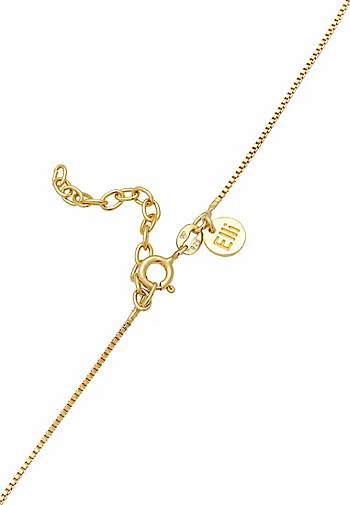 Elli PREMIUM Halskette Kugel Rund 96562602 925 bestellen Basic Silber gold in - Anhänger