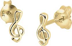 Elli PREMIUM Ohrringe Kinder Notenschlüssel Filigran 375 Gelbgold in gold  bestellen - 20443001