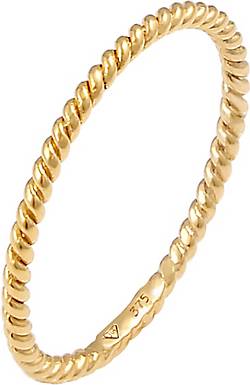 Elli PREMIUM Ring Basic Twisted Gedreht Minimal Look 375 Gelbgold Elli PREMIUM Ring Basic Twisted Gedreht Minimal Look 375 Gelbgold
