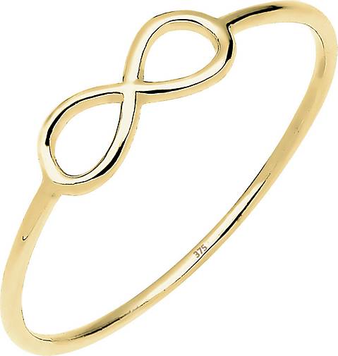 Elli PREMIUM Ring Infinity 375 Gelbgold
