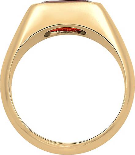 Elli PREMIUM Ring Siegelring Edelstein Trend Statement 925 Silber JU9735
