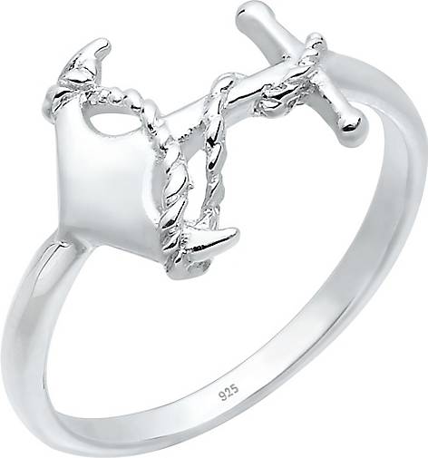 Elli Ring Anker Symbol Maritim 925 Sterling Silber
