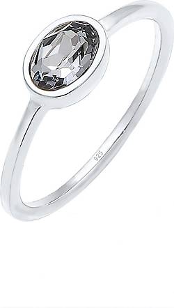 Elli Ring Bandring Geo Form Swarovski® Kristall 925 Silber Elli Ring Bandring Geo Form Swarovski® Kristall 925 Silber