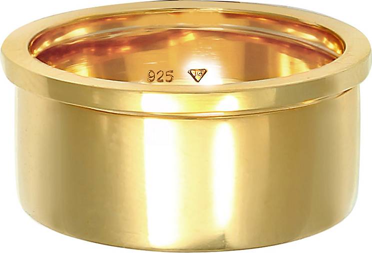 Elli Ring bestellen 93884901 Set 925 gold Bandring 2er Breit Stacking in Schmal Silber 
