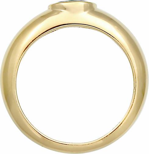 Elli Ring Bandring Sterling bestellen - Silber 925 96175502 Oval Zirkonia gold Solitär in