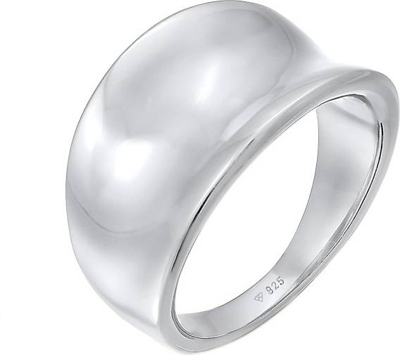 Elli Ring Basic Schick Oval 925 Silber