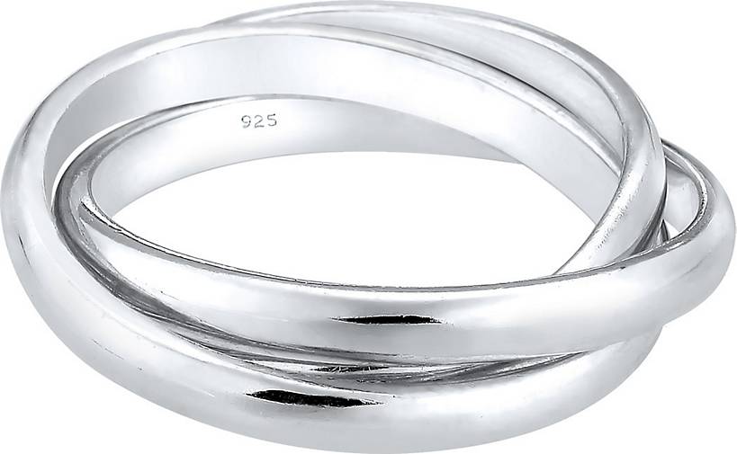 Ring Wickelring Silber 925 Echtschmuck Geschenk Klassik Elegant Elli