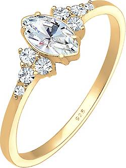 Elli Ring Funkelnd Marquise Kristalle 925 Silber Elli Ring Funkelnd Marquise Kristalle 925 Silber