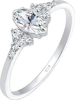 Elli Ring Funkelnd Marquise Kristalle 925 Silber Elli Ring Funkelnd Marquise Kristalle 925 Silber