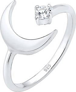 Elli Ring Halbmond Astro Offen Zirkonia 925 Sterling Silber Elli Ring Halbmond Astro Offen Zirkonia 925 Sterling Silber