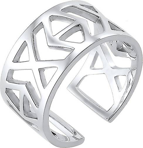 Elli Ring Ikat-Muster 925 Sterling Silber
