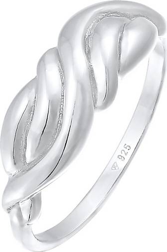 Elli Ring Knoten Geschwungen Boho Style 925 Sterling Silber