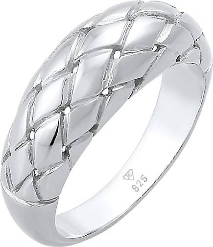 Elli Ring Raute Raffiniert Casual Look 925 Silber