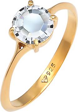 Elli Ring Solitär Verlobung Swarovski® Kristalle 925 Silber Elli Ring Solitär Verlobung Swarovski® Kristalle 925 Silber