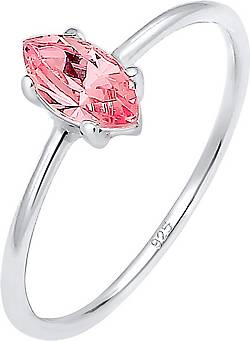 Refrein Uitleg bord Elli Ring Verlobung Marquise Zirkonia Stein 925 Silber in rosa bestellen -  92994801