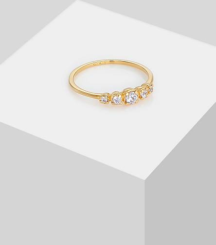 Eternity in Stapelring Verlobung Elli bestellen gold Ring - 925 Zirkonia Silber 96507201