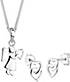 Elli Schmuckset Engel Herz 925 Sterling Silber