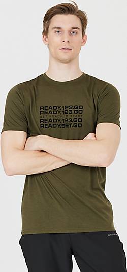 Endurance khaki bestellen T-Shirt in - mit 18490301 Quick-Dry-Technologie Paikaer