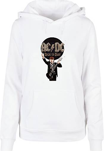 F4NT4STIC Basic Hoodie ACDC Rock Band Music Rock Or Bust Angus Young in  weiß bestellen - 25846602 | Hoodies