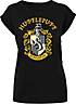 F4NT4STIC Extended Shoulder T-Shirt Harry Potter Hufflepuff Crest