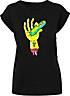F4NT4STIC Extended Shoulder T-Shirt Rick and Morty Pickle Hand