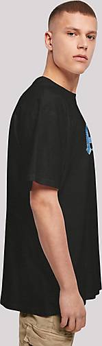 F4NT4STIC Heavy Oversize T-Shirt ACDC Rock Band Blue Ice Logo in schwarz  bestellen - 22289201