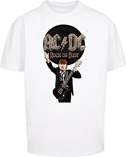 F4NT4STIC Heavy Oversize T-Shirt Angus 22289301 Band in ACDC Or Rock Rock - weiß Bust Young bestellen