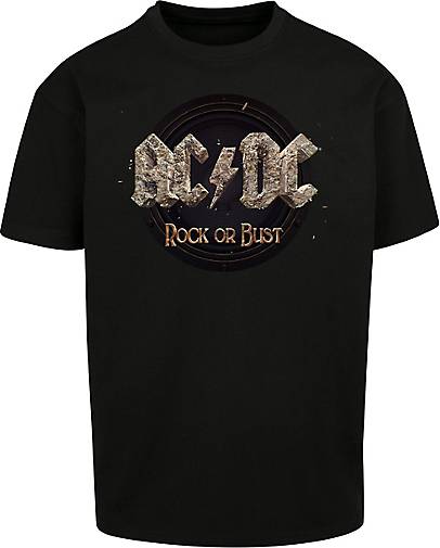 Shirt T-Shirt or Rock Oversize F4NT4STIC 23102001 Heavy Rock schwarz - ACDC Bust Band bestellen in