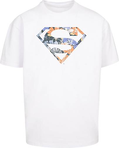 F4NT4STIC Heavy Oversize T-Shirt Superman Superheld Floral Logo 2 in weiß  bestellen - 22291502 | T-Shirts