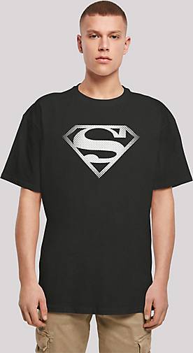 F4NT4STIC bestellen schwarz 22290101 - Superheld Spot T-Shirt Heavy in Logo Superman Oversize