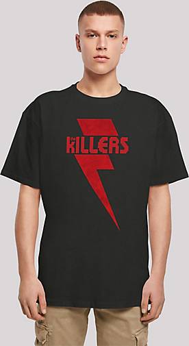 F4NT4STIC Heavy Oversize T-Shirt in - 26388401 Killers Bolt Rock The Band bestellen Red schwarz