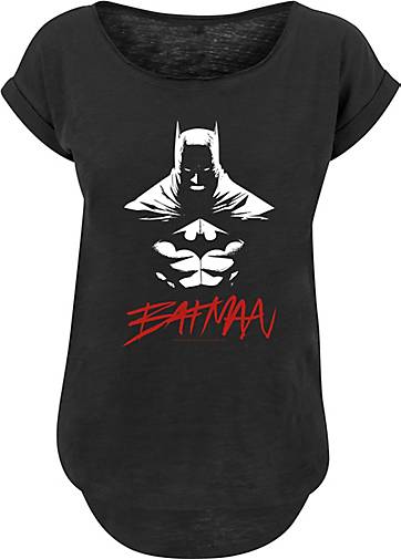 Comics in T-Shirt Cut F4NT4STIC Shadows DC 20242401 Long bestellen - schwarz Superhelden Batman