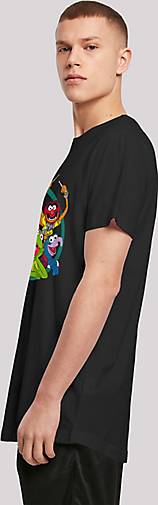 schwarz - T-Shirt Circle Group Die bestellen Cut in F4NT4STIC Long Muppets Disney 20338101