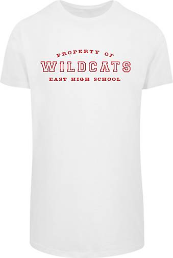 F4NT4STIC Long Cut T-Shirt Disney High School Musical The Musical Property  Of Wildcats in weiß bestellen - 20312302