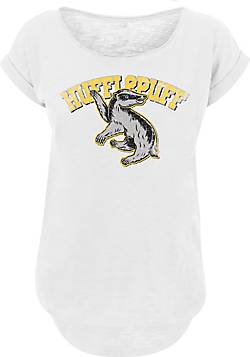 Potter T-Shirt Long 20577802 Emblem F4NT4STIC Harry bestellen Hufflepuff Cut in weiß - Sport
